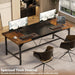 Large Rustic Computer Desk for Home Office Workstation - ShipItFurniture