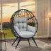 Large Wicker Egg Chair With Stand For Indoor Outdoor - ShipItFurniture