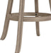 Laymon Modern Wood Bar Height Swivel Stool, Gray Brown - ShipItFurniture