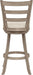 Laymon Modern Wood Bar Height Swivel Stool, Gray Brown - ShipItFurniture