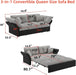 Luxury Velvet Queen Sofa Bed Versatile Convertible Futon - ShipItFurniture