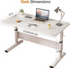 Manual Standing Desk, Adjustable Height Desk, Stand up Computer Table for Home Office, Bedroom - ShipItFurniture