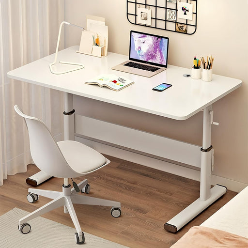 Manual Standing Desk, Adjustable Height Desk, Stand up Computer Table for Home Office, Bedroom - ShipItFurniture