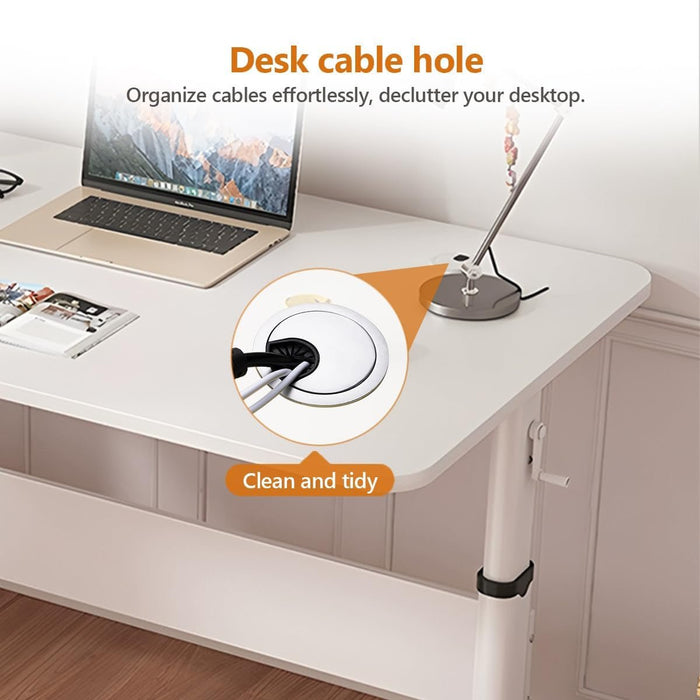 Manual Standing Desk, Adjustable Height Desk, Stand up Computer Table for Home Office, Bedroom - ShipItFurniture