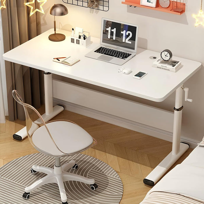 Manual Standing Desk, Adjustable Height Desk, Stand up Computer Table for Home Office, Bedroom - ShipItFurniture