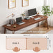Mid - Century Minimalist Long Desk for Home Office Use - ShipItFurniture