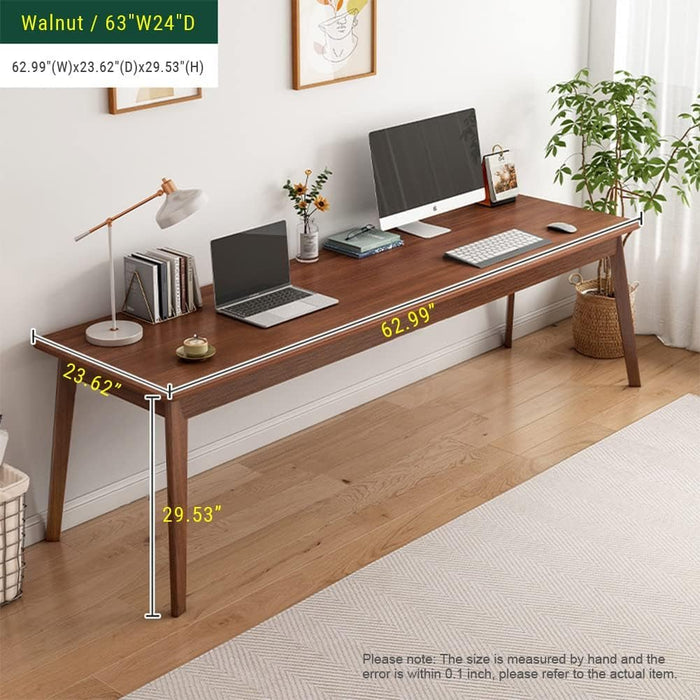 Mid - Century Minimalist Long Desk for Home Office Use - ShipItFurniture