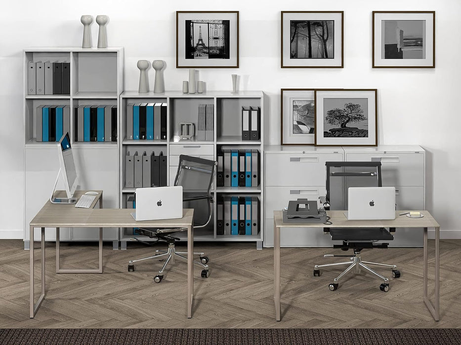 Mission 48 X 48 Inches L - Shape Home Office Computer Desk, Maple - ShipItFurniture