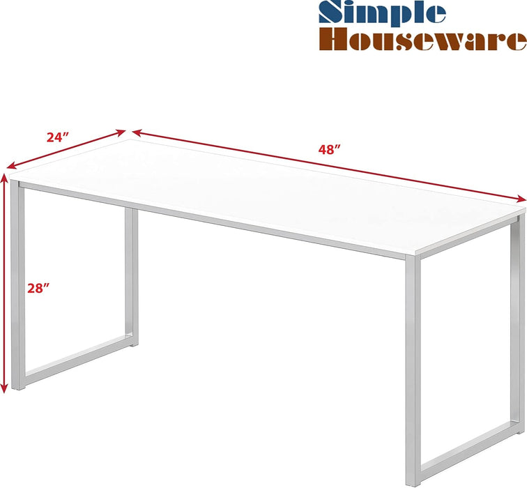 Mission Home Office 48 - Inch Computer Desk, White - ShipItFurniture