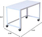Mobile Metal Desk Workstation with Wheels and Durability - ShipItFurniture