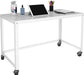 Mobile Metal Desk Workstation with Wheels and Durability - ShipItFurniture