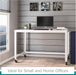 Mobile Metal Desk Workstation with Wheels and Durability - ShipItFurniture