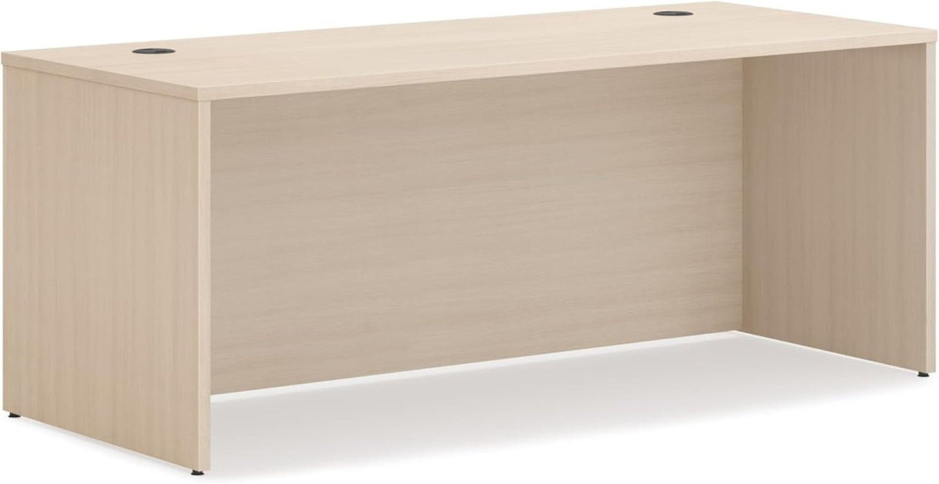 MOD Executive Desk 72 - Inch Large Computer Desk Shell, Thick Wooden Laminate, Modern Table with Cord Management, 72" W X 30" D X 29" H, Desert Oak - ShipItFurniture