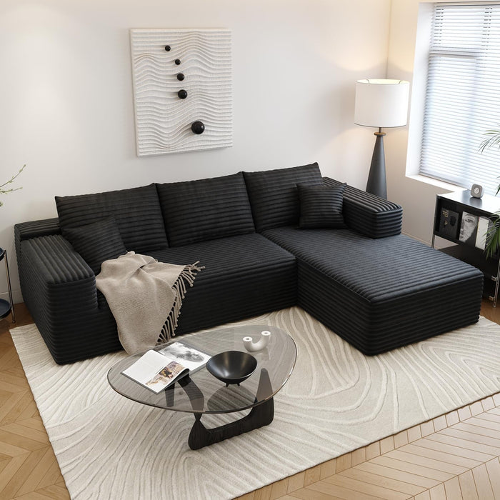 Modern 107.5 Inch Cloud Sectional Sofa With Chaise - ShipItFurniture