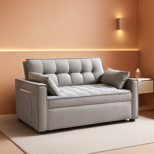 Modern 3 in 1 Sleeper Sofa Bed with Adjustable Backrest - ShipItFurniture