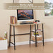 Modern 43 Inch Computer Desk with Adjustable Storage Shelves - ShipItFurniture