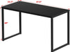 Modern 48 Inch Black Computer Desk for Home Office - ShipItFurniture