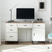 Modern 55 Inch Executive Desk with Charging Station - ShipItFurniture