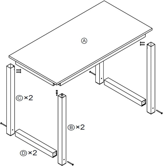 Modern 63 Inch Computer Desk for Home Office Use - ShipItFurniture