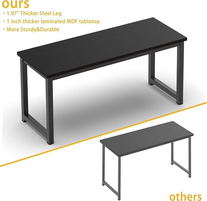 Modern 63 Inch Computer Desk with Sturdy Metal Frame - ShipItFurniture