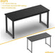 Modern 63 Inch Computer Desk with Sturdy Metal Frame - ShipItFurniture