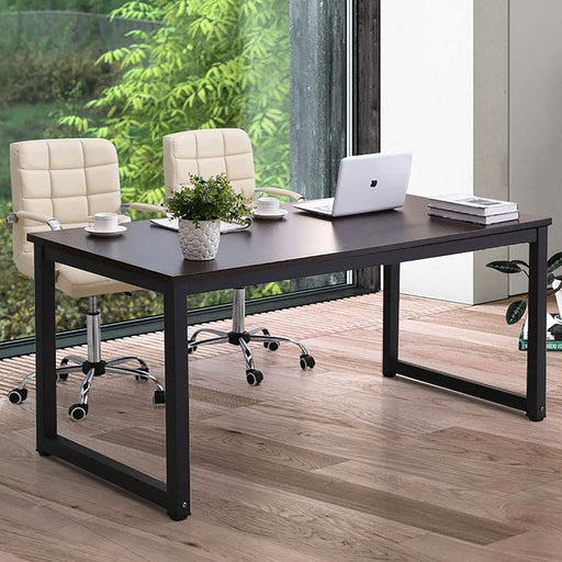Modern 63 Inch Computer Desk with Sturdy Metal Frame - ShipItFurniture