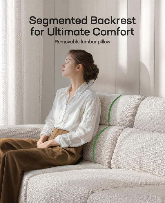 Modern 89 Inch Sofa with Deep Seats and Removable Covers - ShipItFurniture