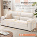 Modern 90.5 Inch Chenille Sofa With USB Charging - ShipItFurniture