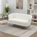Modern Boucle Loveseat Sofa with Gold Legs for Small Spaces - ShipItFurniture