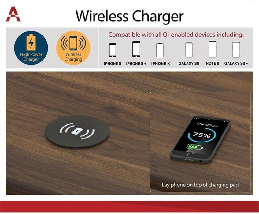 Modern Graphite Grey Computer Desk for Small Spaces - ShipItFurniture