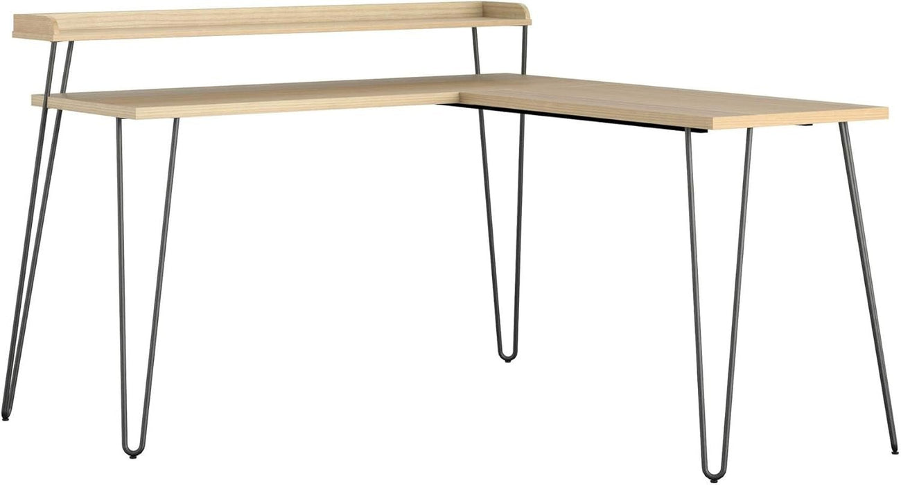 Modern L - Desk with Riser for Stylish Home Office - ShipItFurniture