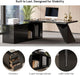 Modern L Shape Executive Desk With Drawers And Cabinet - ShipItFurniture