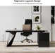 Modern L Shape Executive Desk With Drawers And Cabinet - ShipItFurniture
