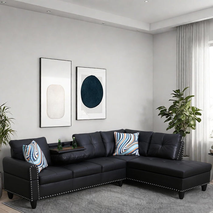 Modern L Shaped Modular Sofa with Chaise Comfort - ShipItFurniture