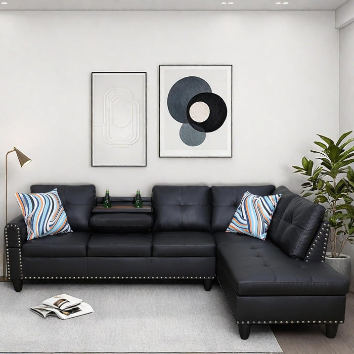 Modern L Shaped Modular Sofa with Chaise Comfort - ShipItFurniture