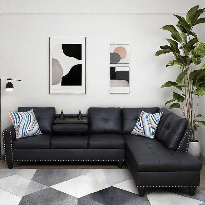 Modern L Shaped Modular Sofa with Chaise Comfort - ShipItFurniture