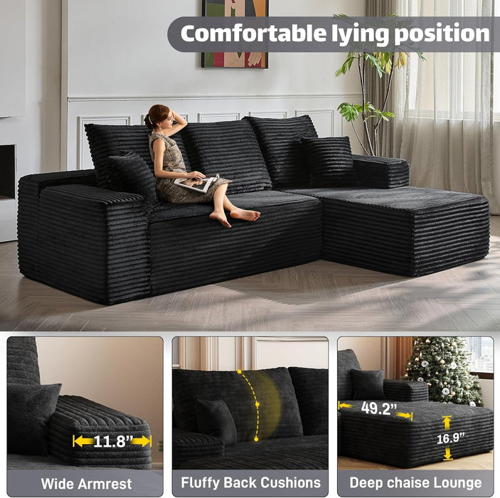 Modern Modular L Shaped Sectional Sofa for Living Room - ShipItFurniture