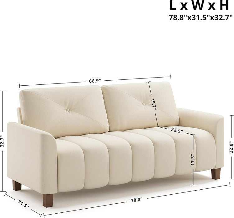 Modern Oversized Loveseat Sofa with Deep Comfortable Seating - ShipItFurniture