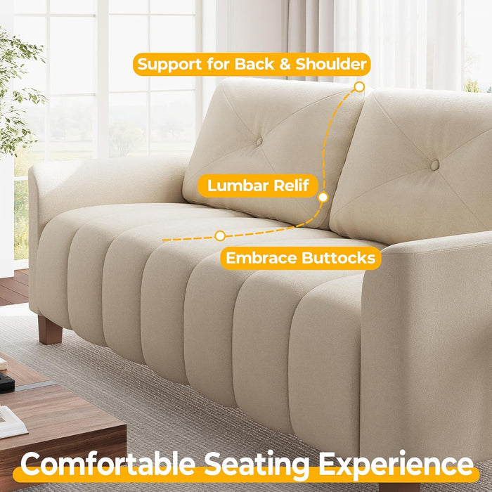 Modern Oversized Loveseat Sofa with Deep Comfortable Seating - ShipItFurniture