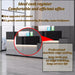 Modern Reception Desk with Lockable Drawer and LED Light - ShipItFurniture