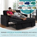Modern Velvet 3 in 1 Convertible Sleeper Sofa Bed - ShipItFurniture