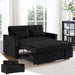 Modern Velvet 3 in 1 Convertible Sleeper Sofa Bed - ShipItFurniture