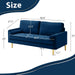 Modern Velvet Loveseat Sofa with Pillows for Comfort - ShipItFurniture