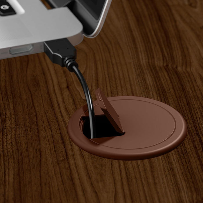 Modern Walnut L Shaped Computer Desk with Drawers - ShipItFurniture