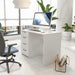 Modern White Computer Desk With Four Spacious Drawers - ShipItFurniture