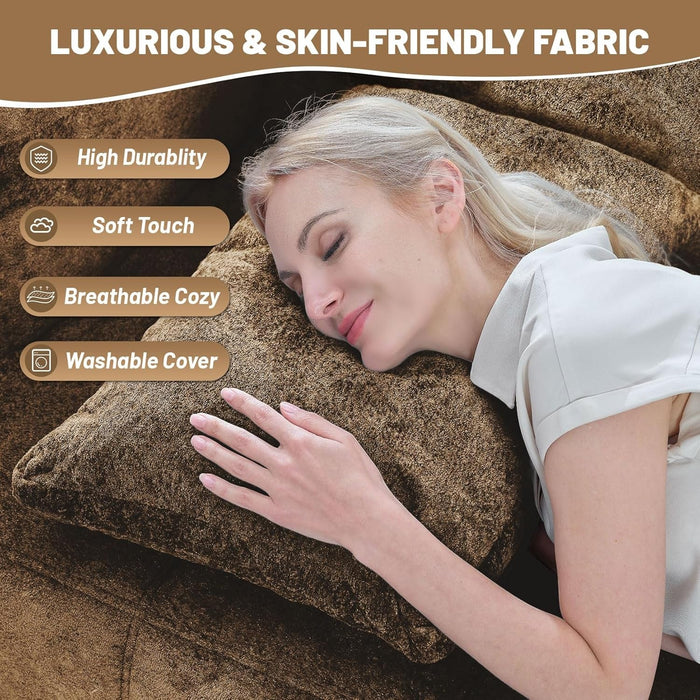 Modular All Foam Sectional Sofa With Four Cushions - ShipItFurniture