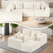 Modular L - Shape Sectional Sofa with Reversible Ottoman - ShipItFurniture