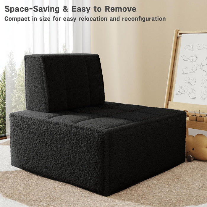 Modular Sherpa Sofa Chair for Cozy Small Spaces - ShipItFurniture