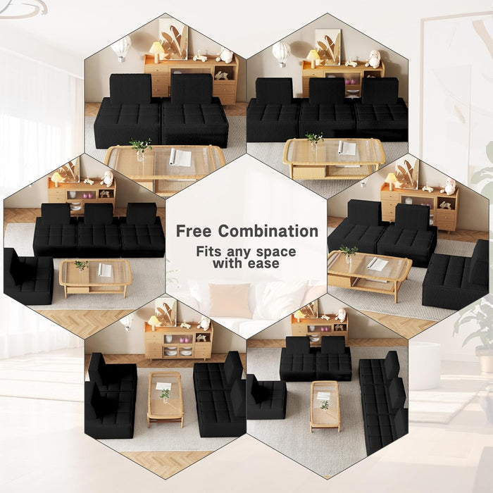 Modular Sherpa Sofa Chair for Cozy Small Spaces - ShipItFurniture