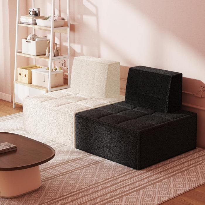 Modular Sherpa Sofa Chair for Cozy Small Spaces - ShipItFurniture